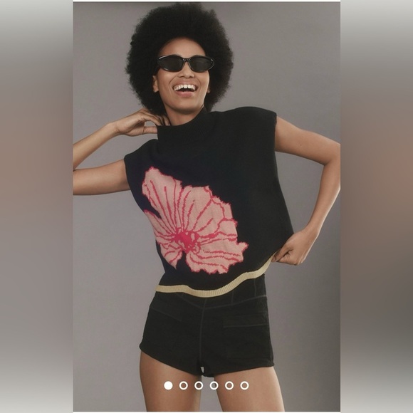 NWT Size S - Maeve Cap-Sleeve Sweater Vest - Picture 1 of 16